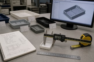 How to Measure Parts for Plastic Trays Before You Order