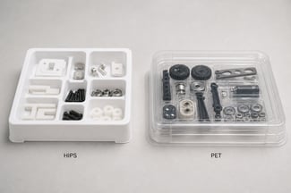 HIPS vs PET Trays: Which Material Fits Your Packaging Job?
