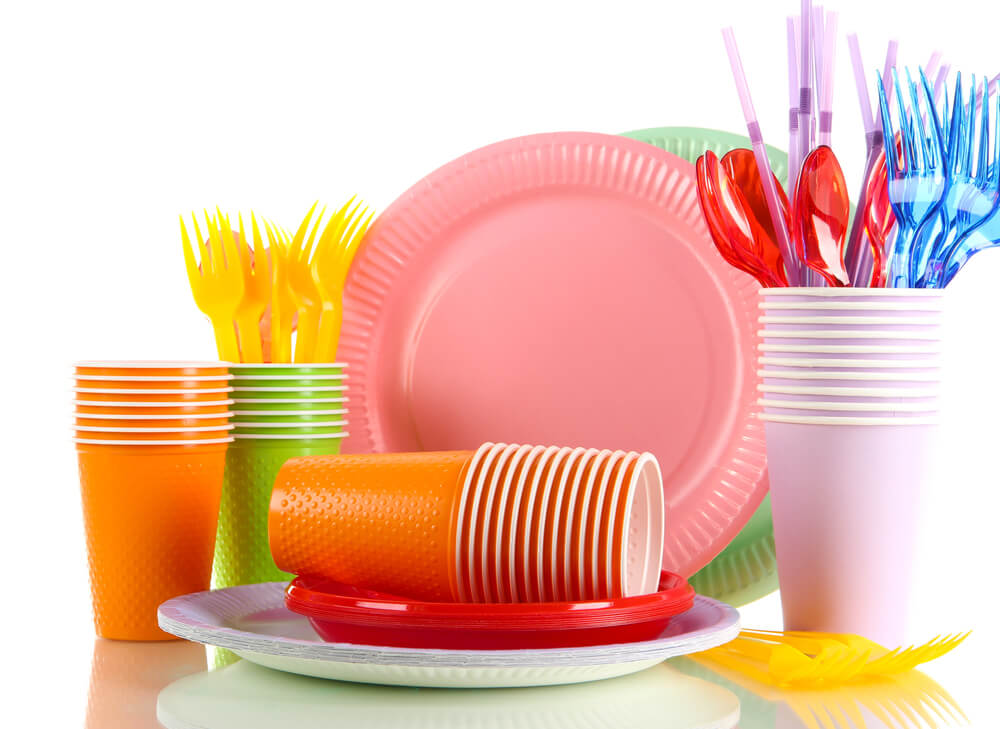 Injection molding is used for the production of plastic utensils.